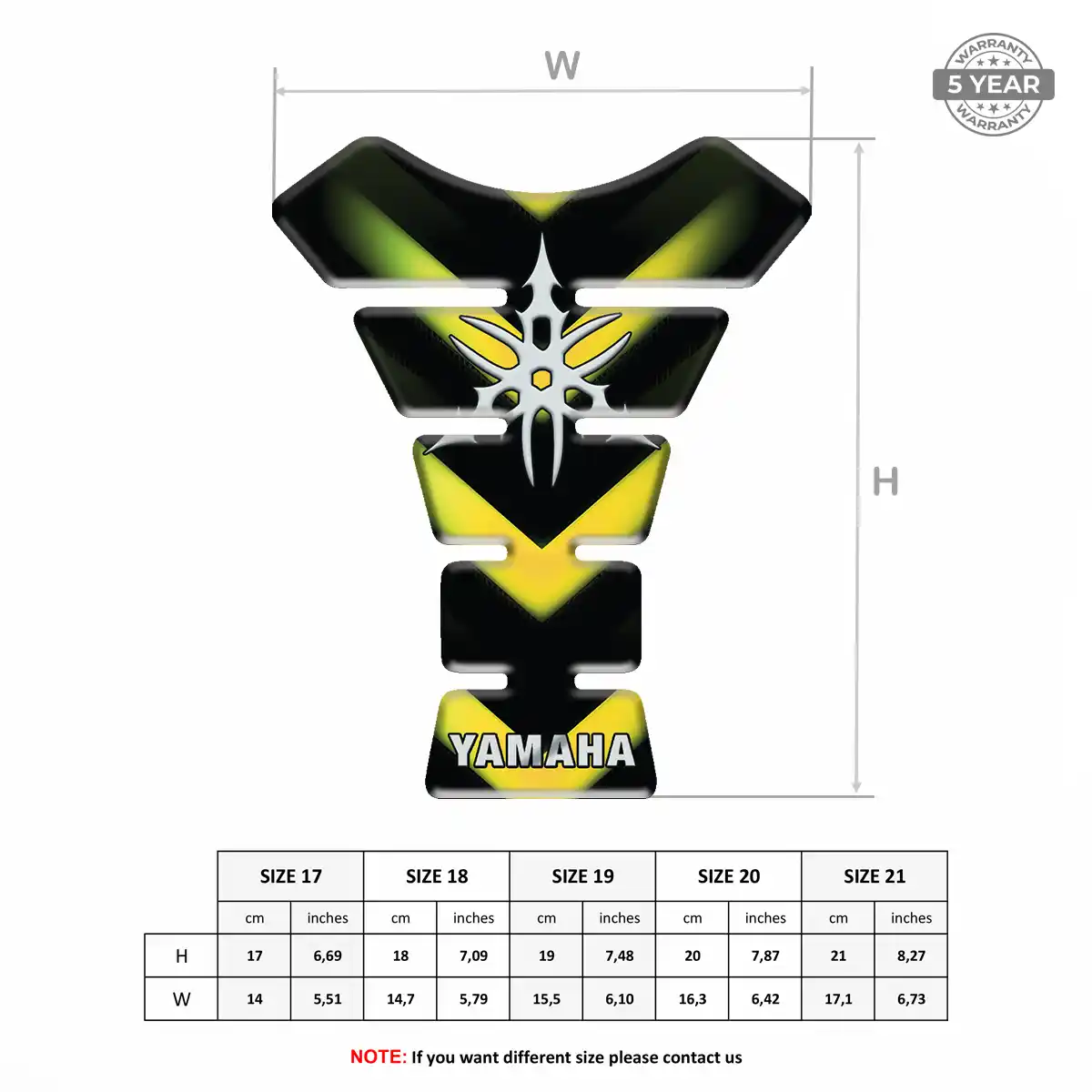 Yamaha Tank Protector Guard Motorbike Refined Design