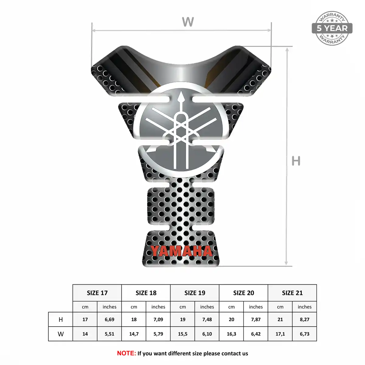 Yamaha Tank Protector Guard Motorcycle Elite Edition