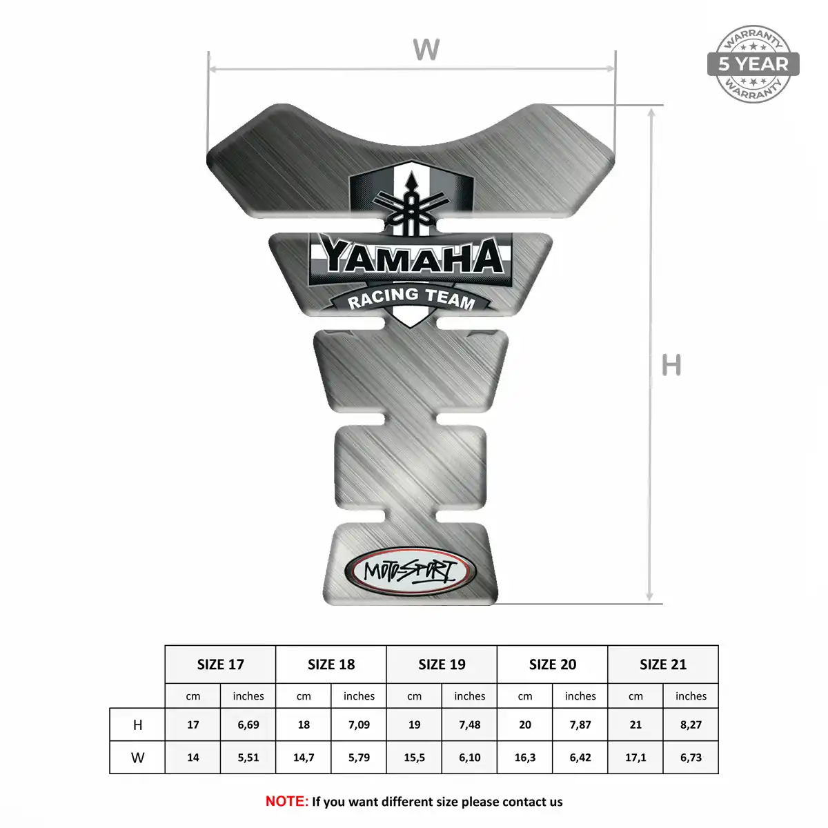 Yamaha Tank Protector Guard Motorcycle Exclusive Series