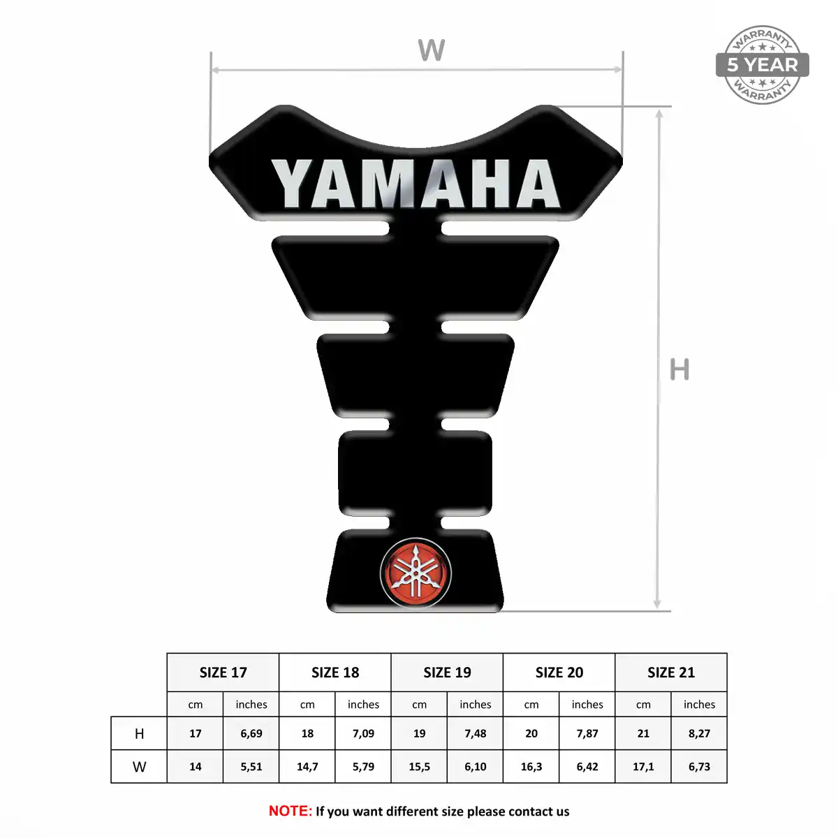 Yamaha Tank Protector Guard Motorcycle Signature Grade