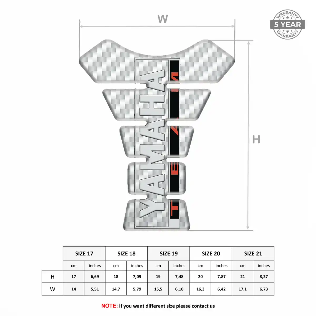 Yamaha Tank Protector Guard Prestige Line