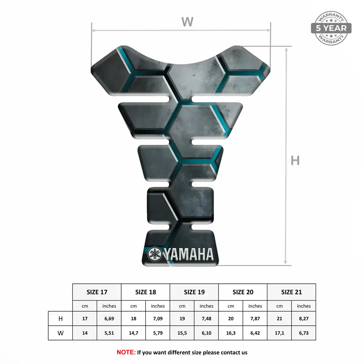 Yamaha Tank Protector Guards Elite Finish