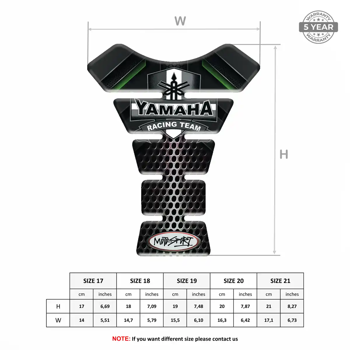 Yamaha Tank Protector Guards Motorbike Exclusive Series