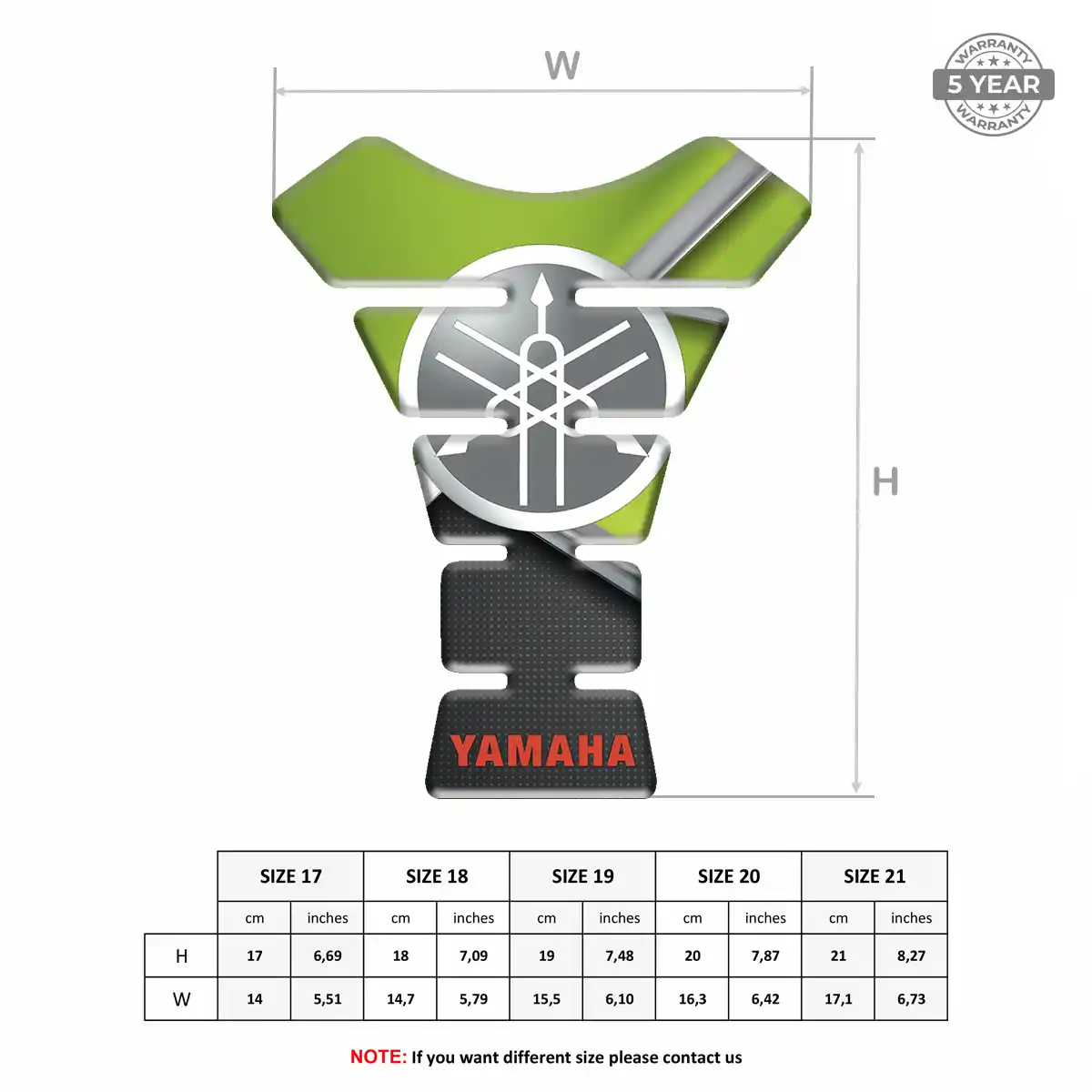 Yamaha Tank Protector Guards Motorbike Prime Quality