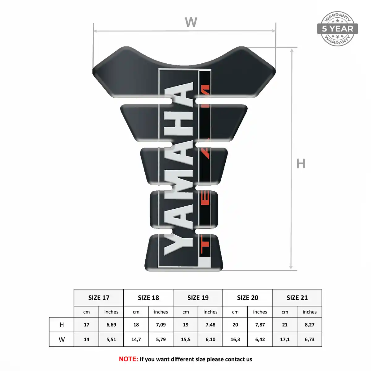Yamaha Tank Protector Guards Motorbike Signature Grade