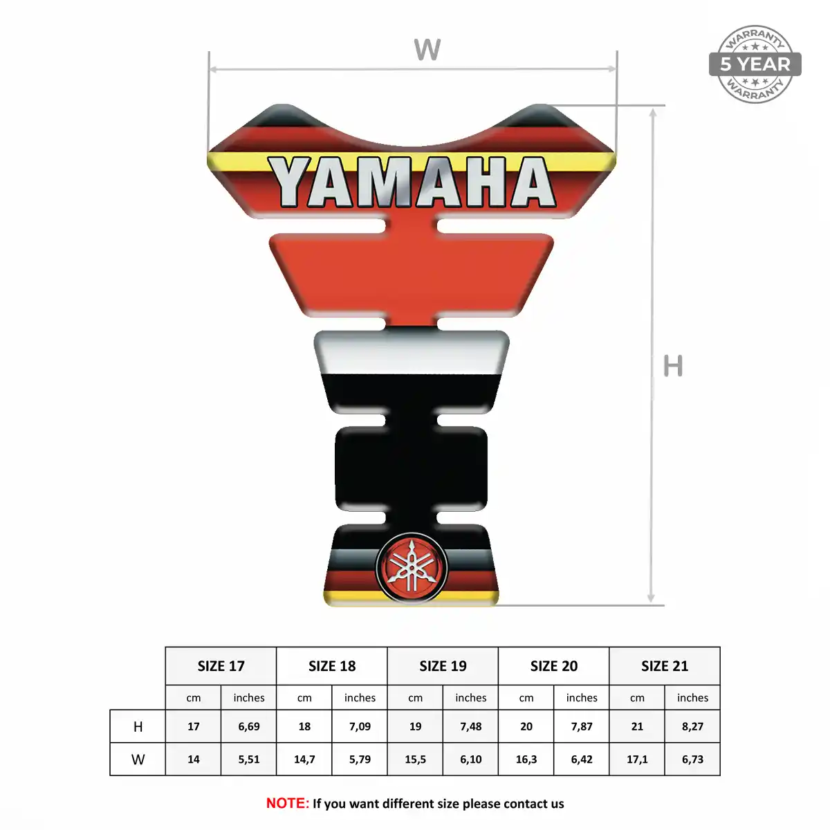 Yamaha Tank Protector Guards Motorcycle Exclusive Series