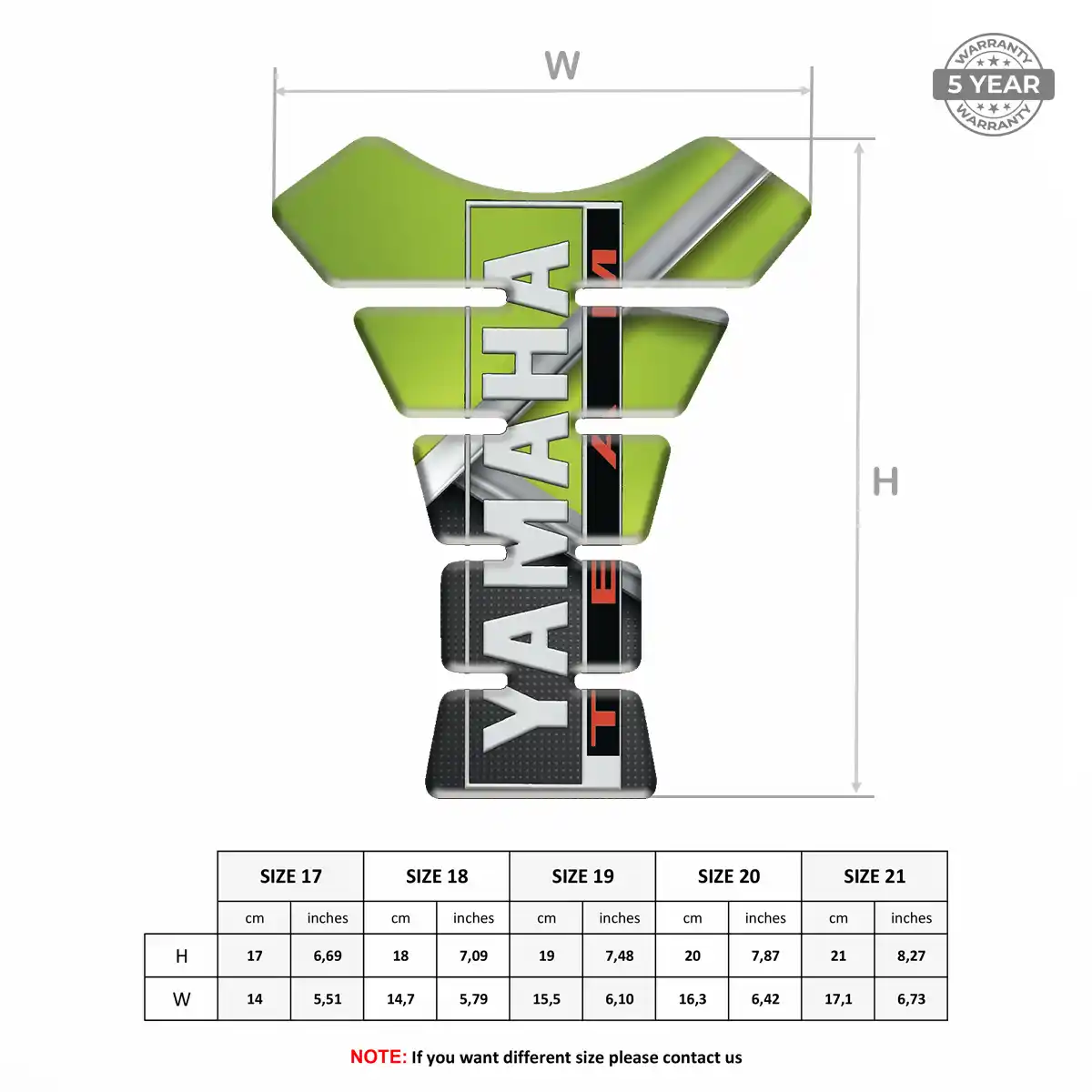 Yamaha Tank Protector Guards Motorcycle Prestige Line
