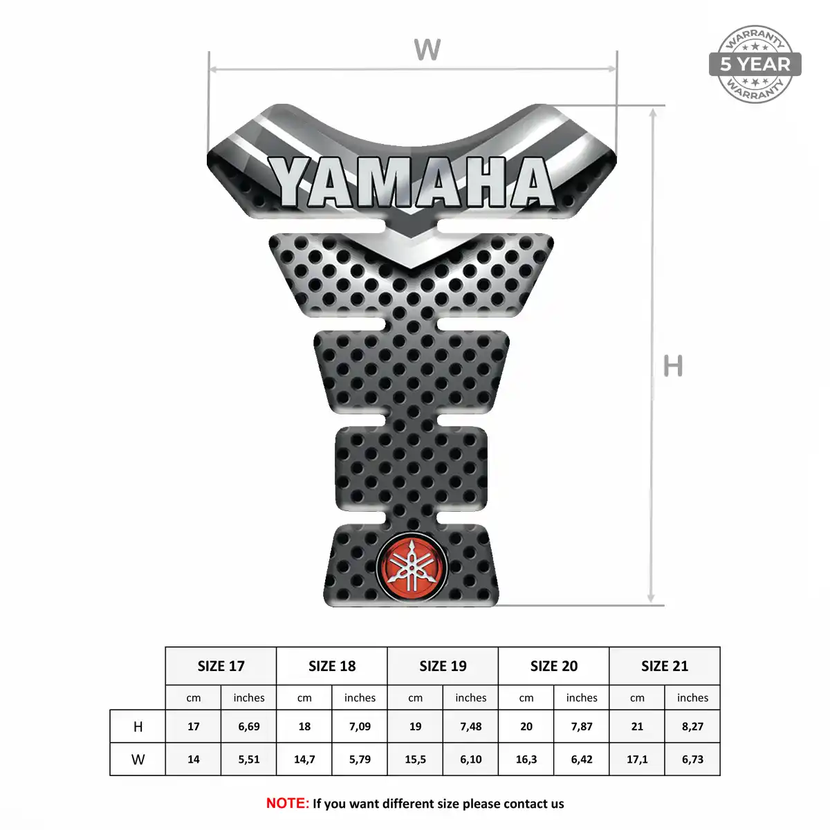 Yamaha Tank Protector Guards Motorcycle Prime Quality