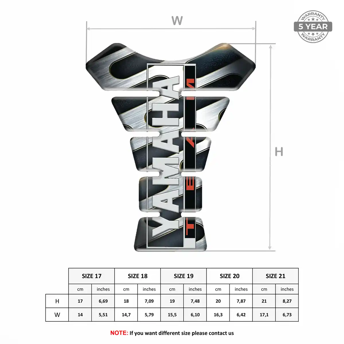 Yamaha Tank Protector Guards Motorcycle Signature Grade