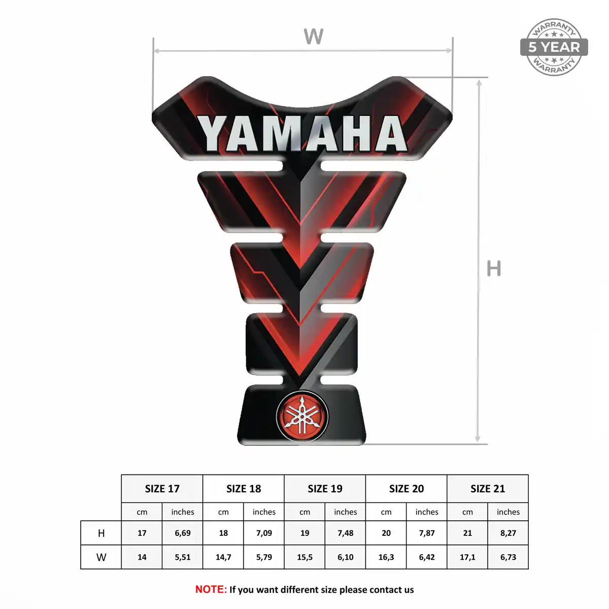 Yamaha Tank Protector Guards Sleek Style