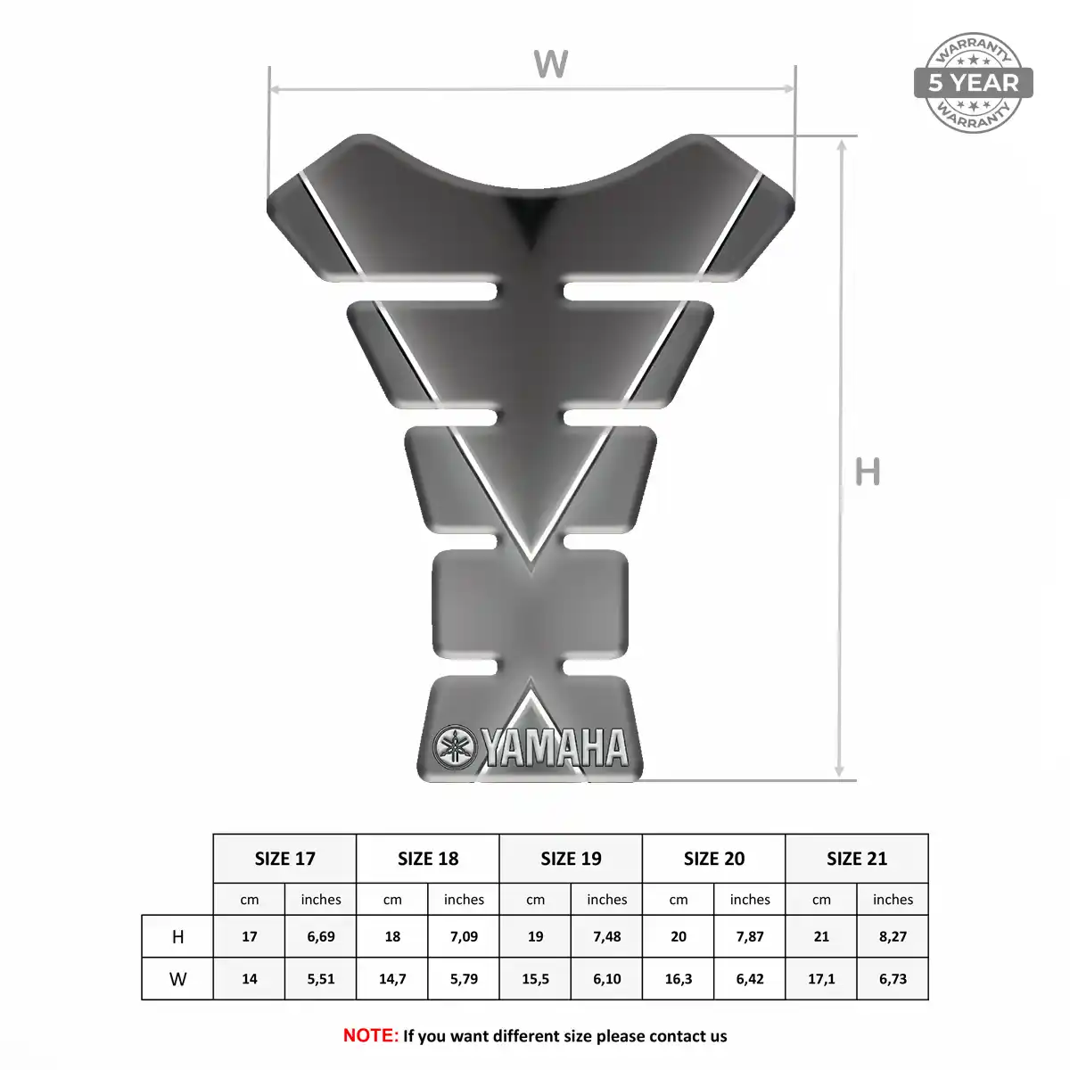 Yamaha Tank Protector Motorbike Elite Finish