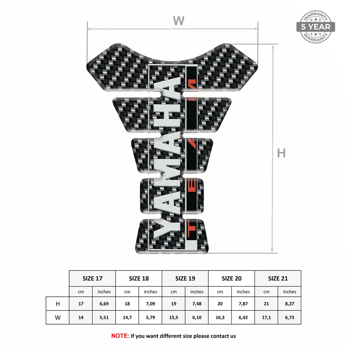 Yamaha Tank Protector Motorbike Exclusive Series