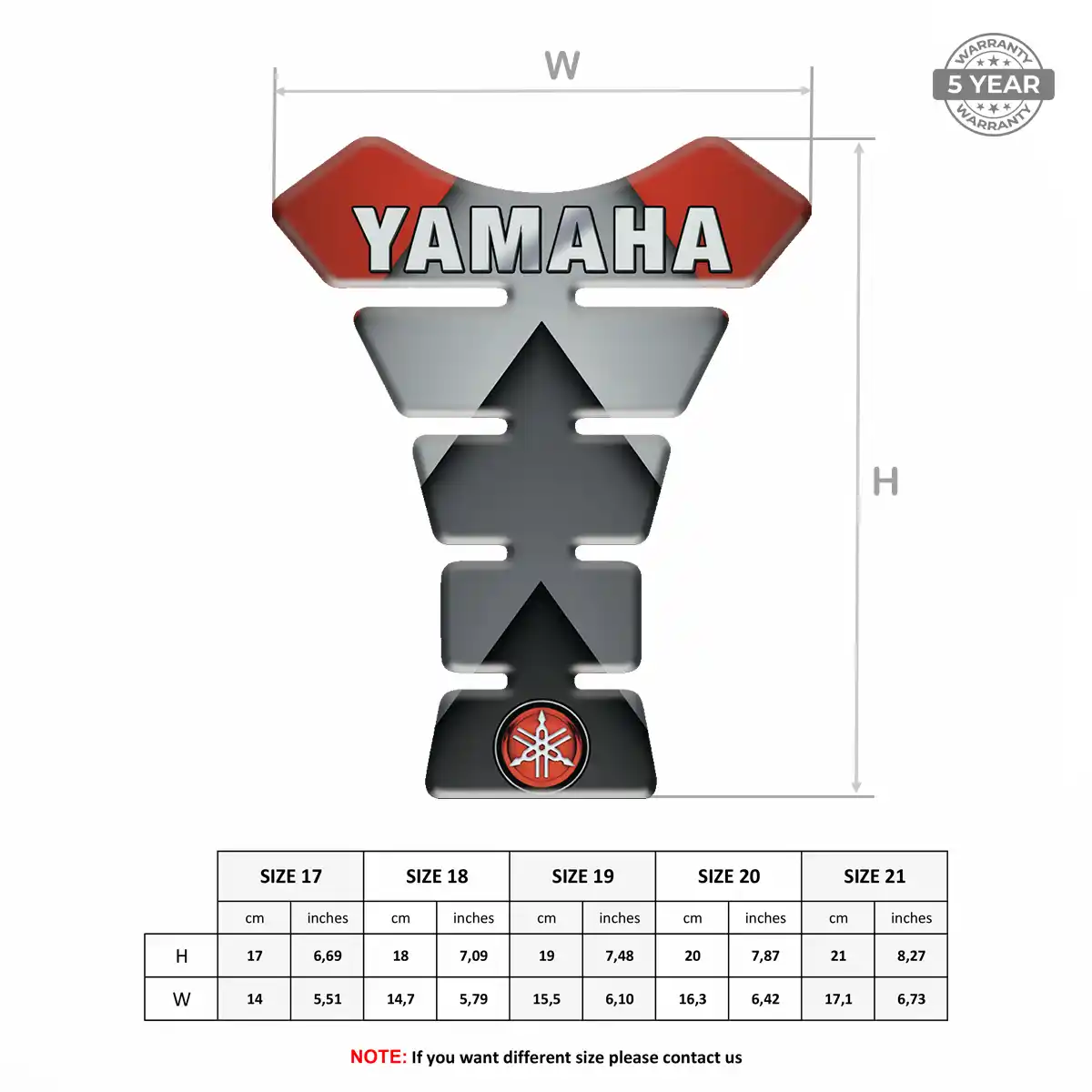 Yamaha Tank Protector Motorbike Prestige Line