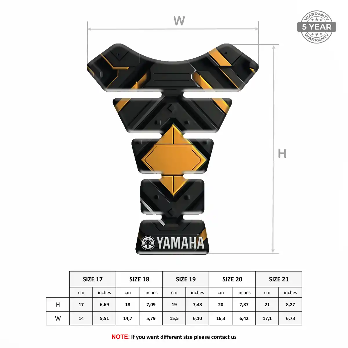 Yamaha Tank Protector Motorbike Prime Quality