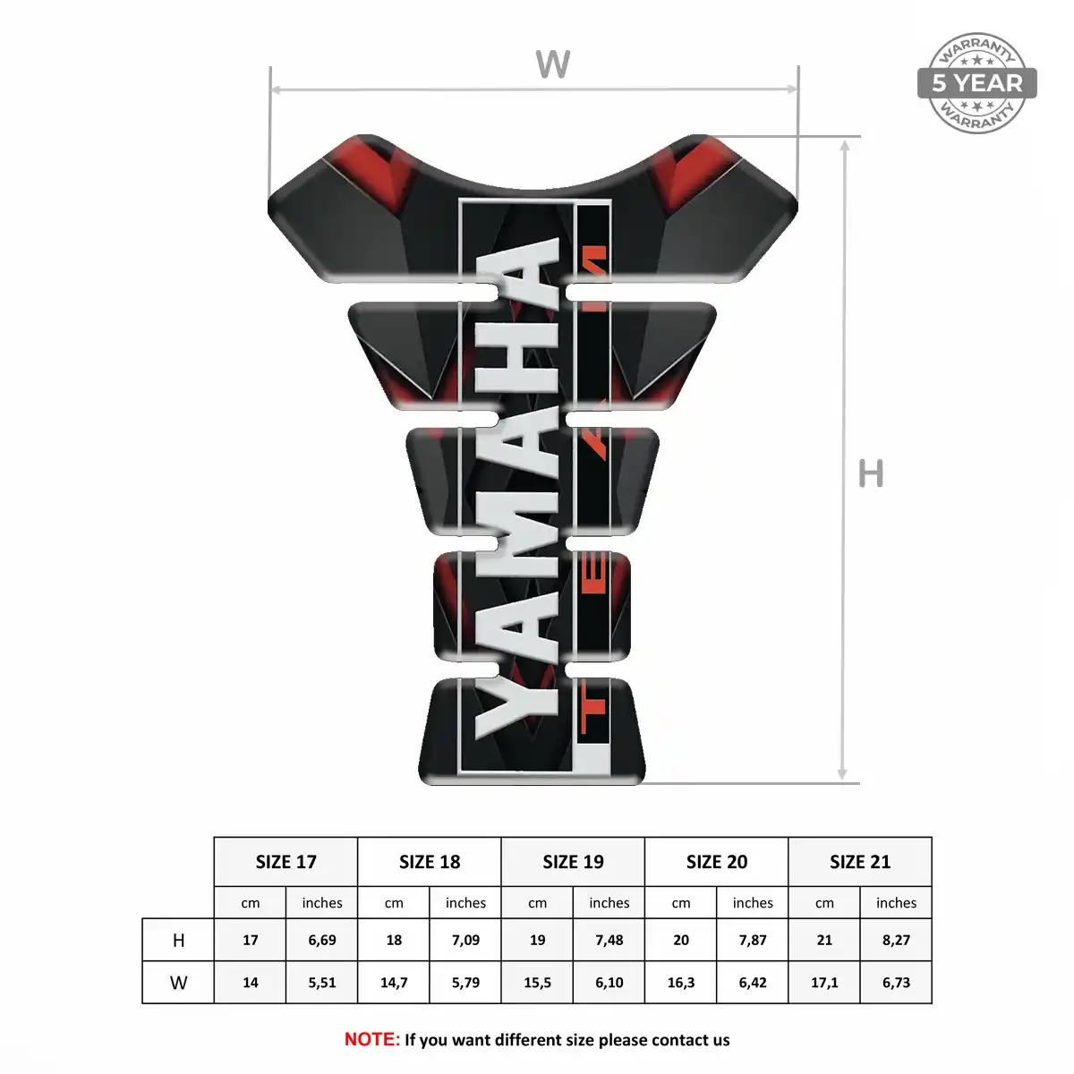 Yamaha Tank Protector Motorcycle Elite Edition
