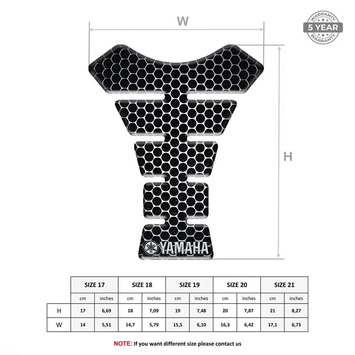 Yamaha Tank Protector Motorcycle Exclusive Series
