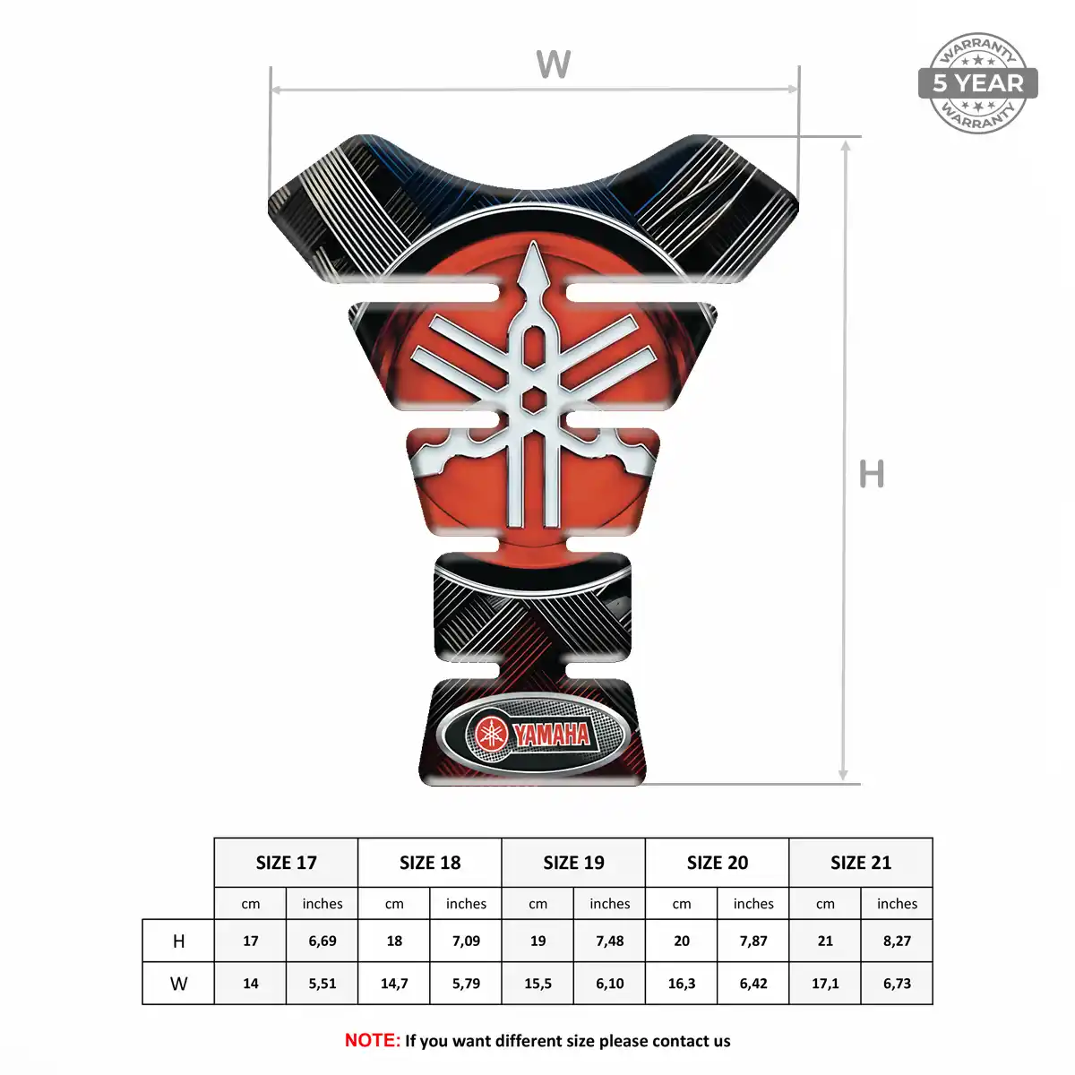 Yamaha Tank Protector Motorcycle Prime Quality