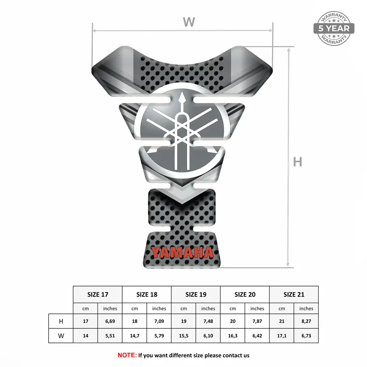 Yamaha Tank Protector Motorcycle Signature Grade