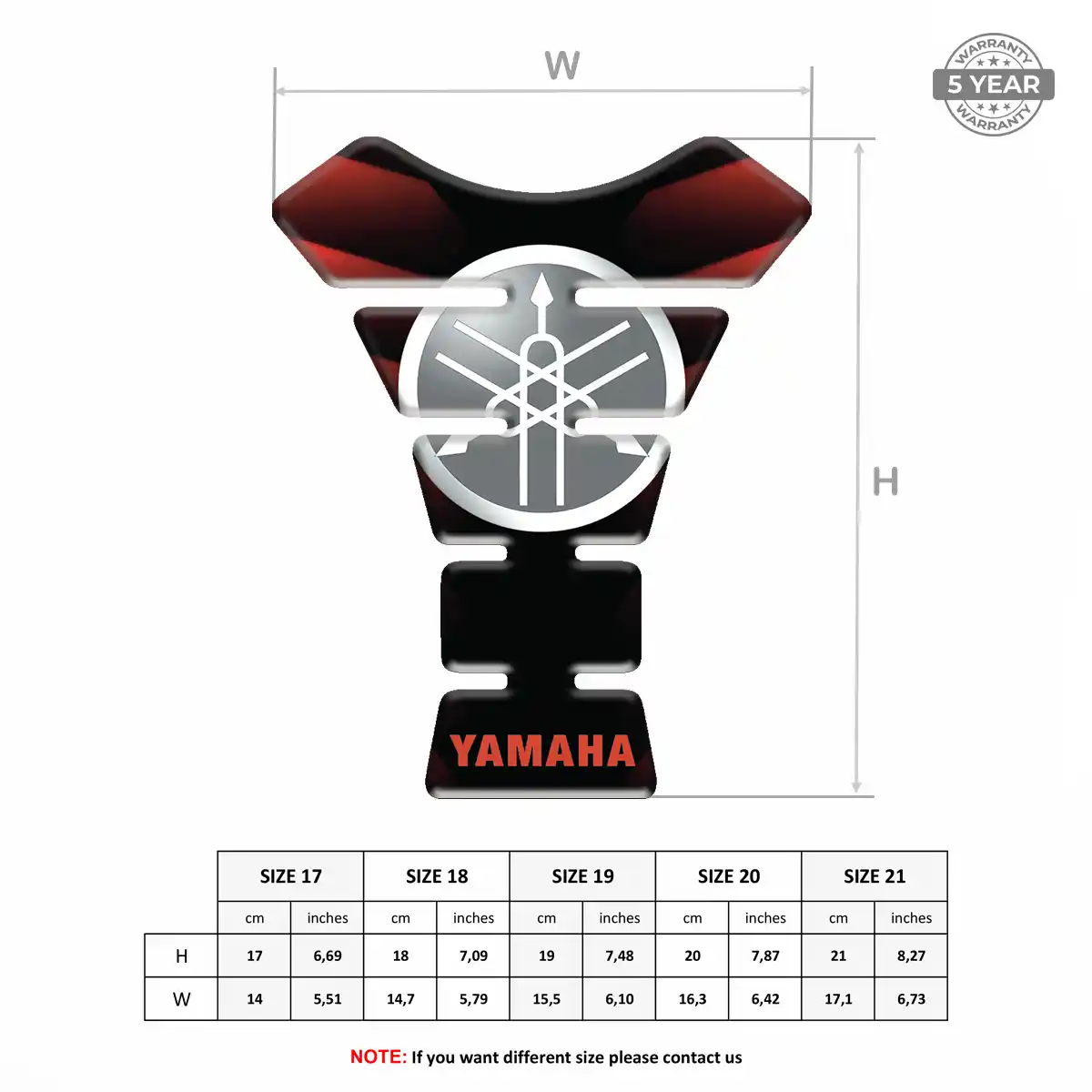 Yamaha Tank Protector Motorcycle Superior Craft