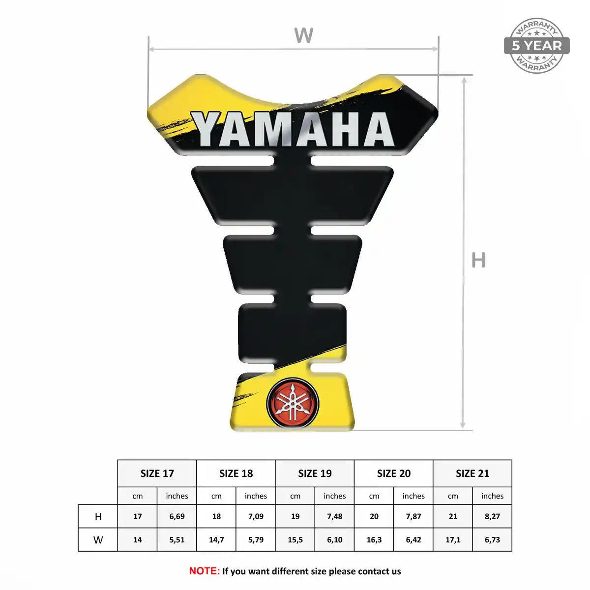 Yamaha Tank Protector Pad Motorbike Elite Edition