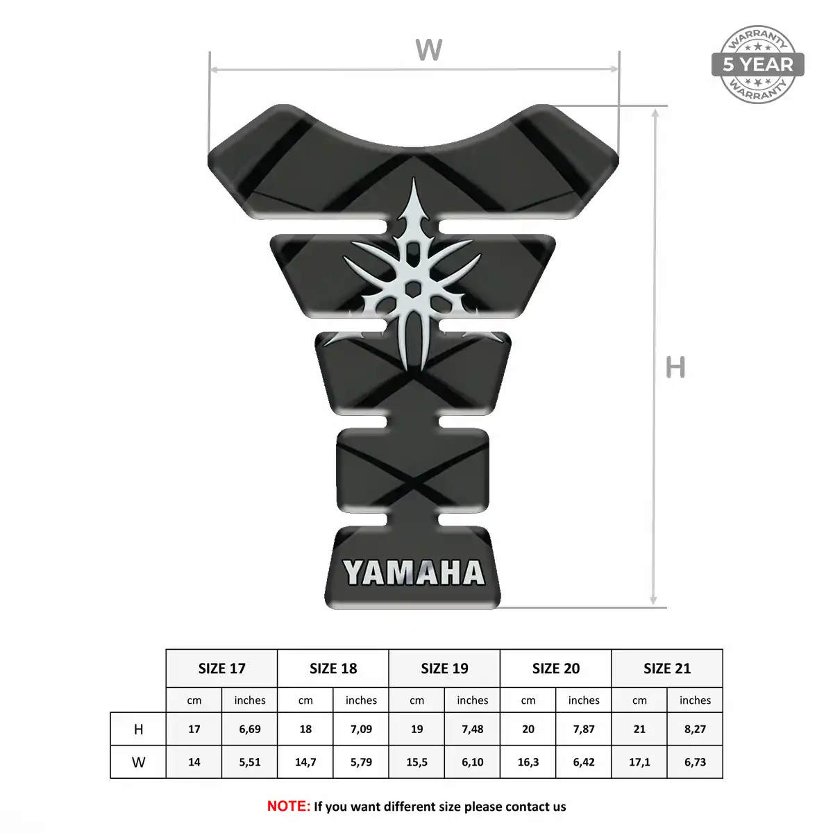 Yamaha Tank Protector Pad Motorbike Prime Quality