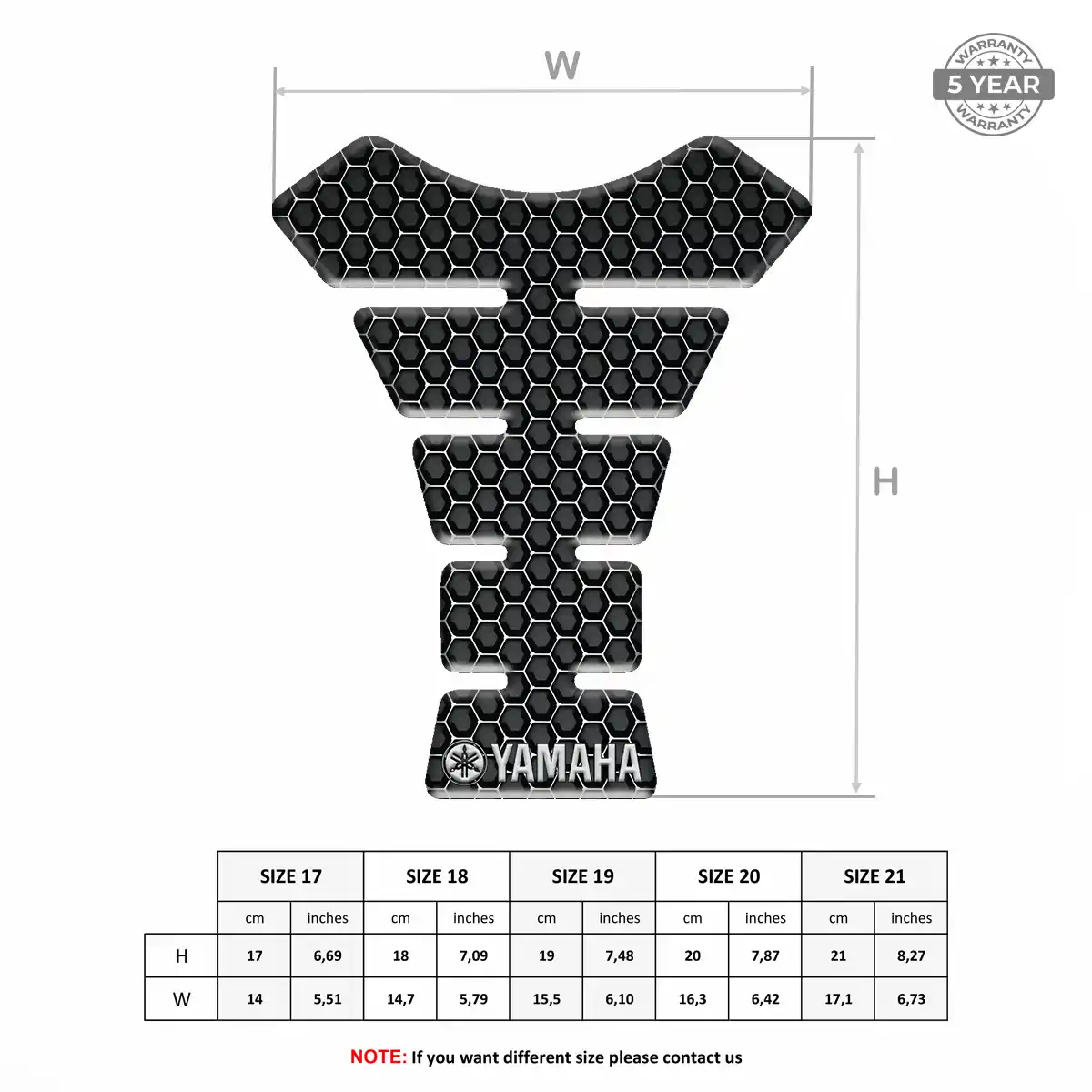 Yamaha Tank Protector Pad Prestige Line