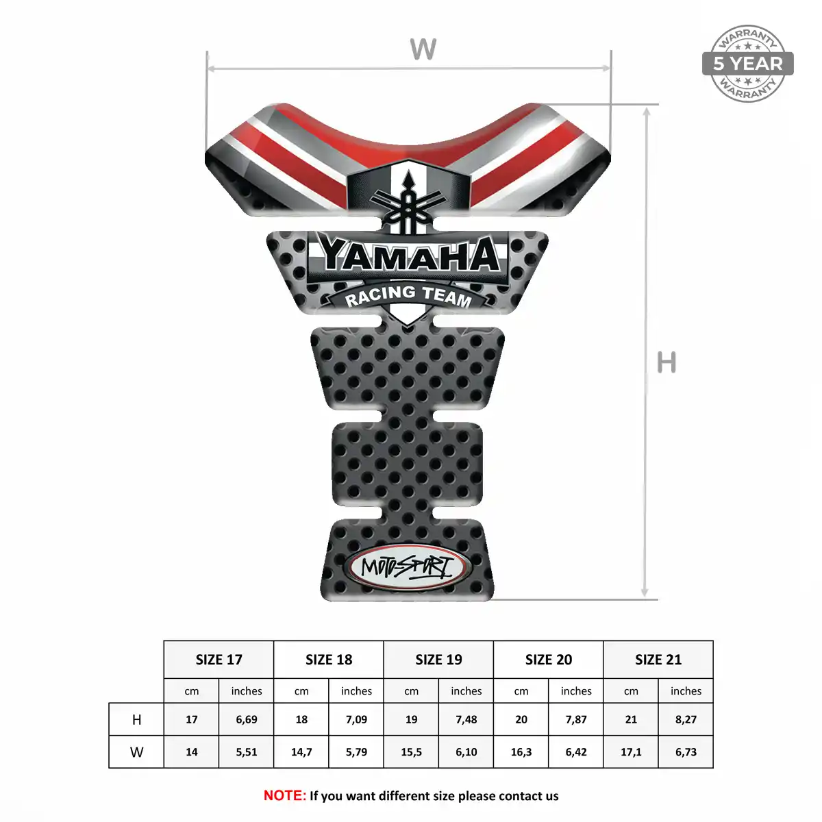 Yamaha Tank Protector Pads Deluxe Edition