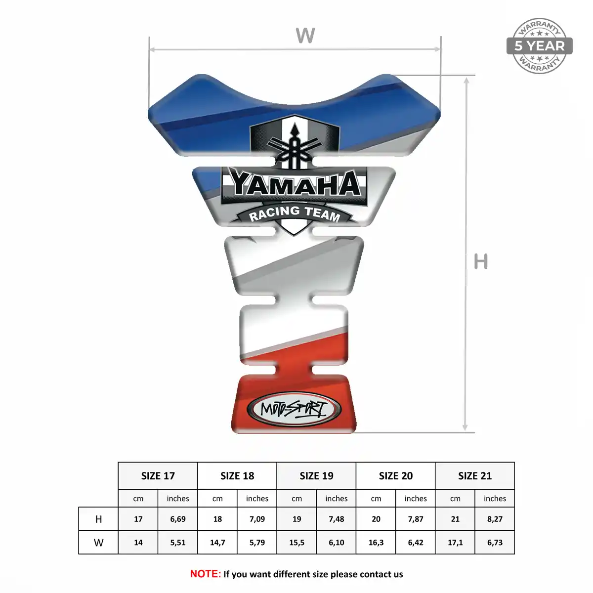 Yamaha Tank Protector Pads Elite Edition
