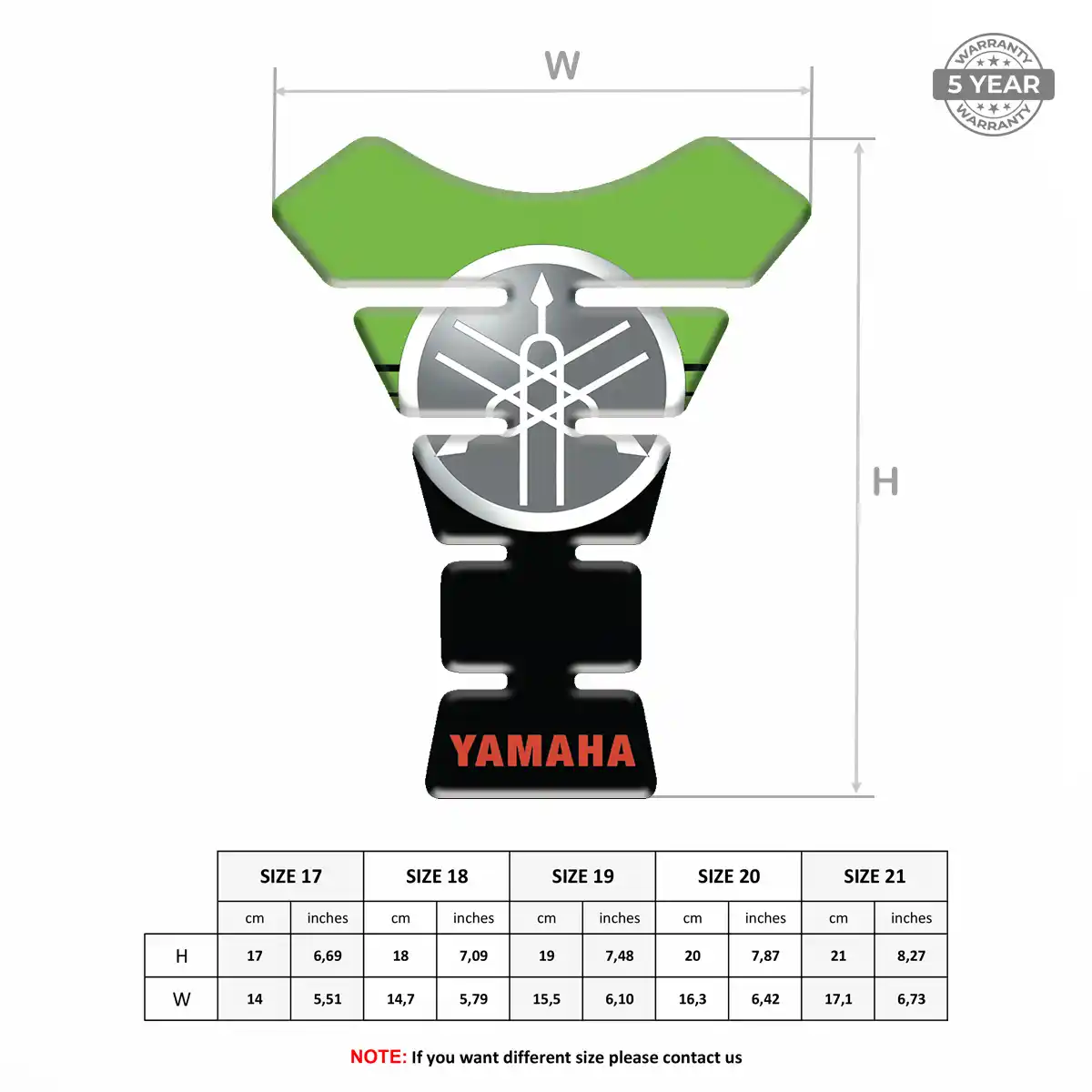 Yamaha Tank Protector Pads Refined Design