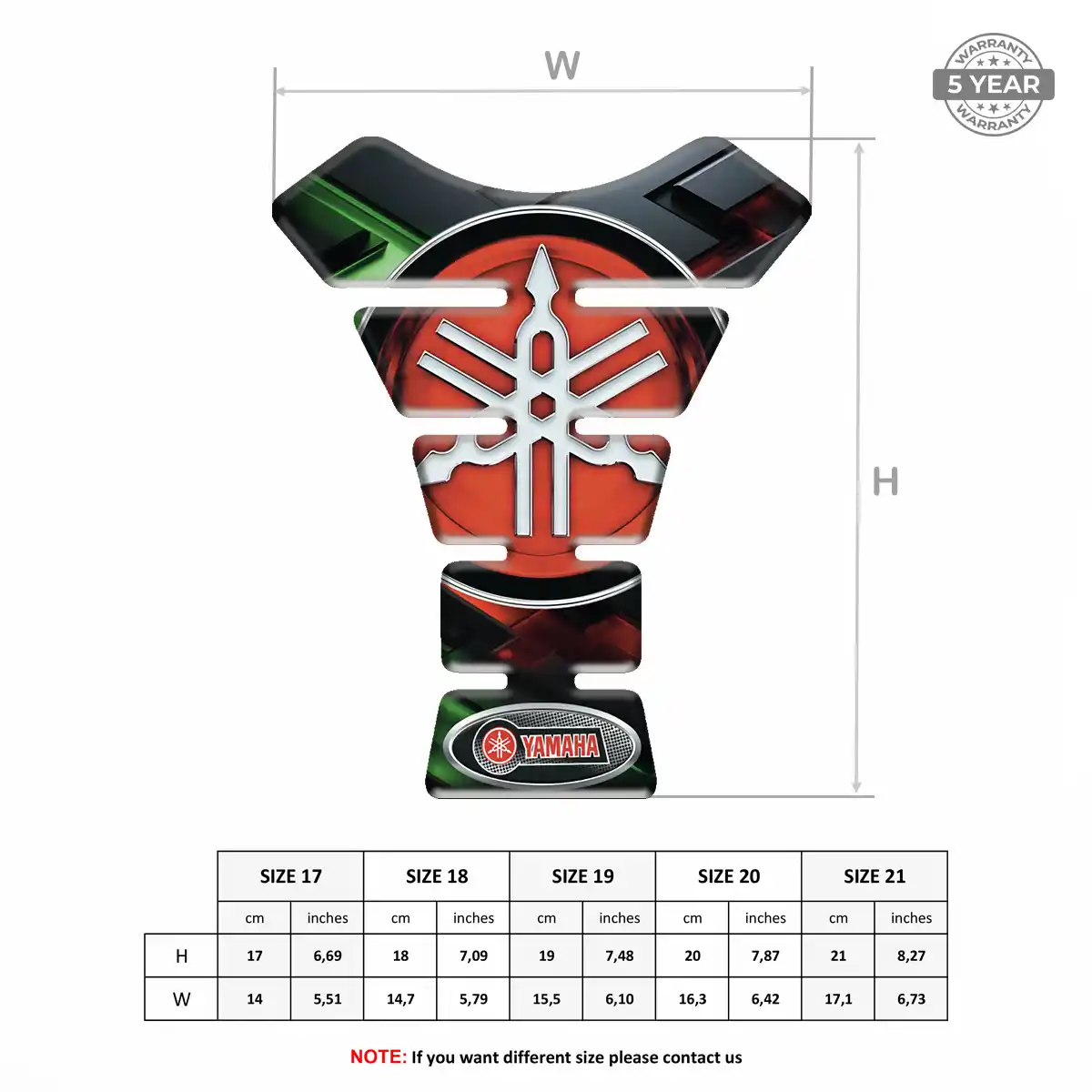 Yamaha Tank Protector Pads Signature Grade
