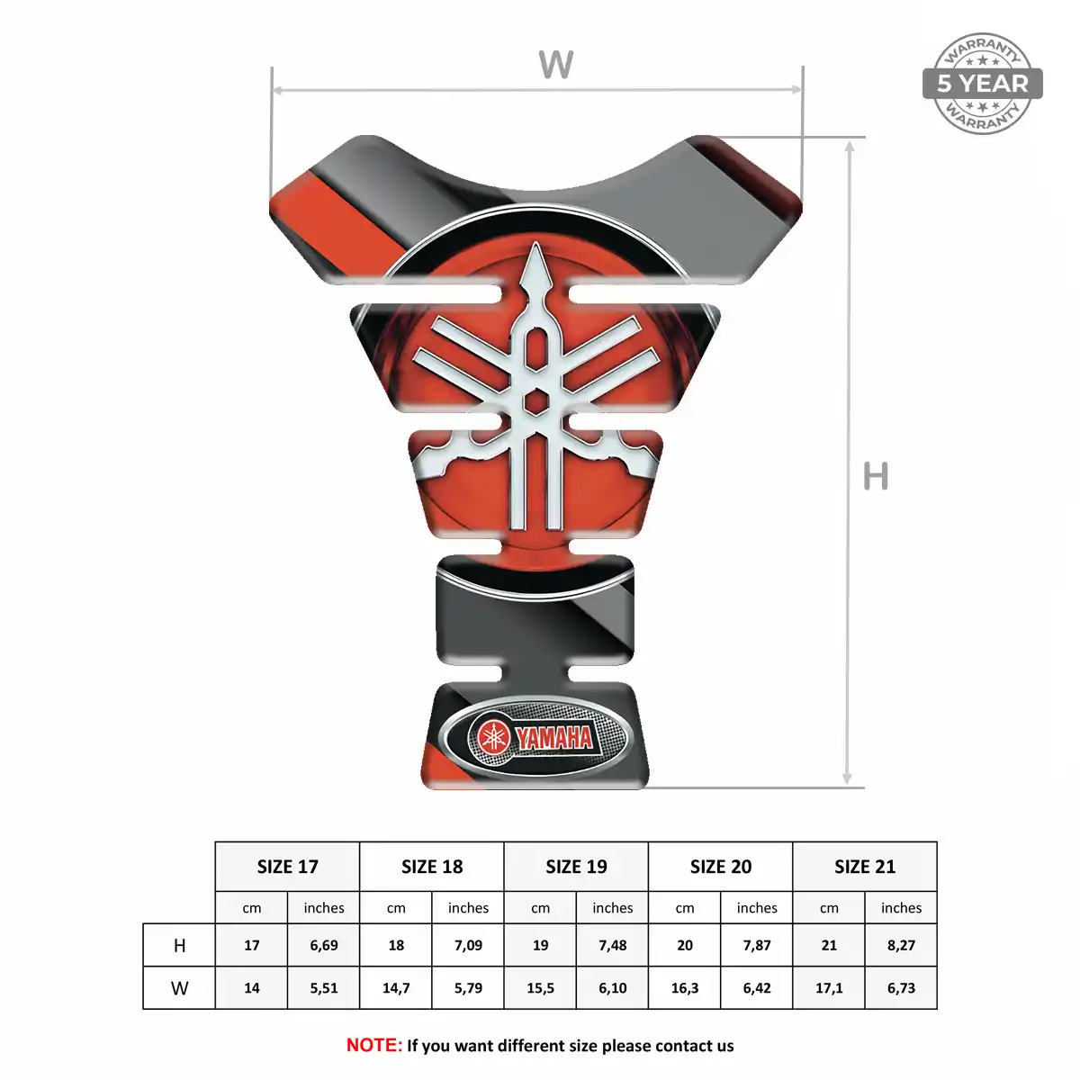 Yamaha Tank Scratch Protector Refined Design