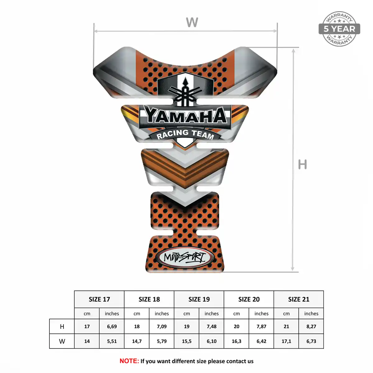 Yamaha Tank Scratch Protector Signature Grade