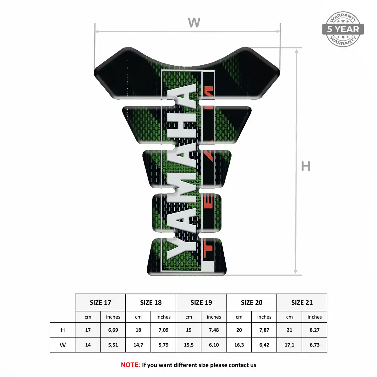 Yamaha Tank Scratch Protector Sleek Style