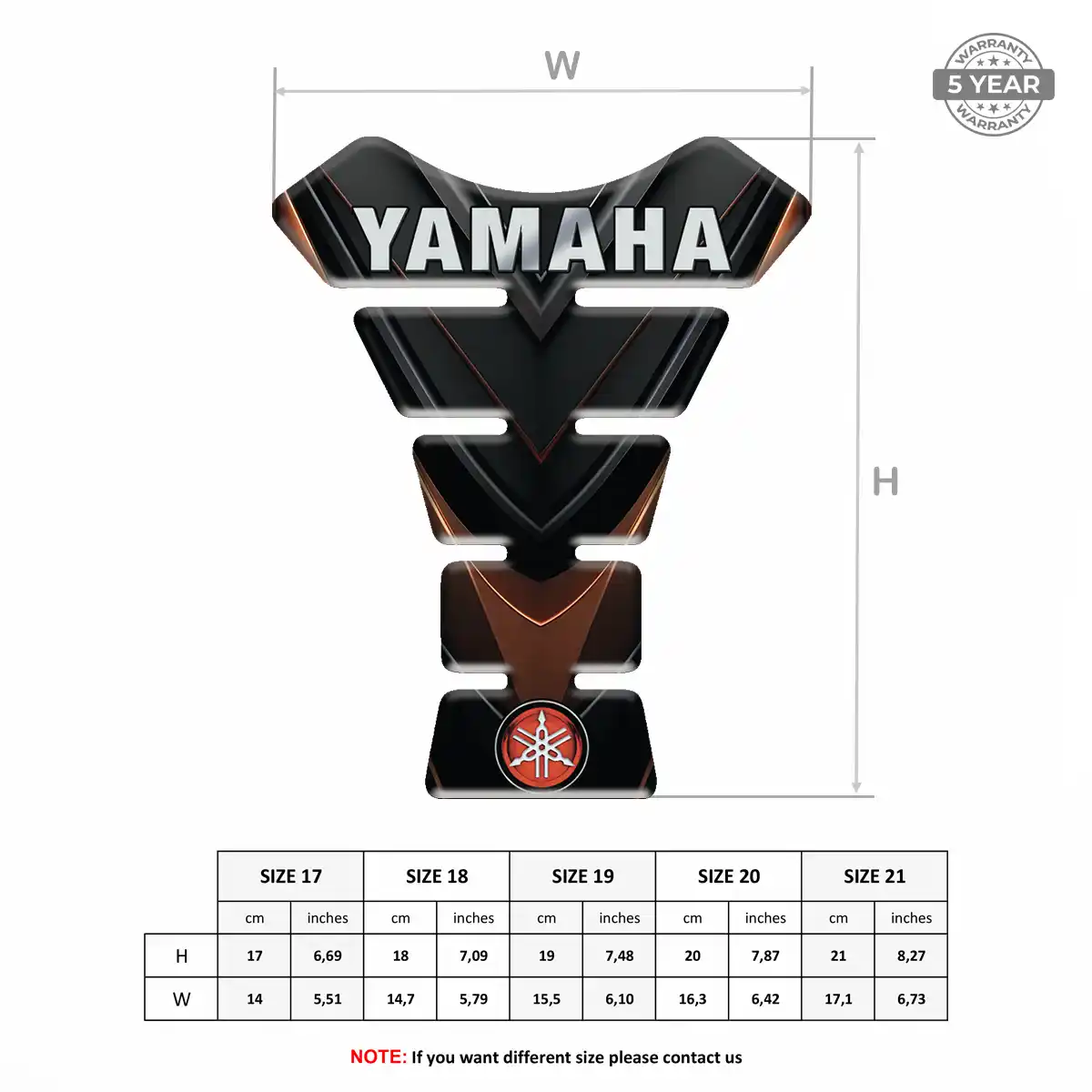 Yamaha Tank Sticker Deluxe Edition