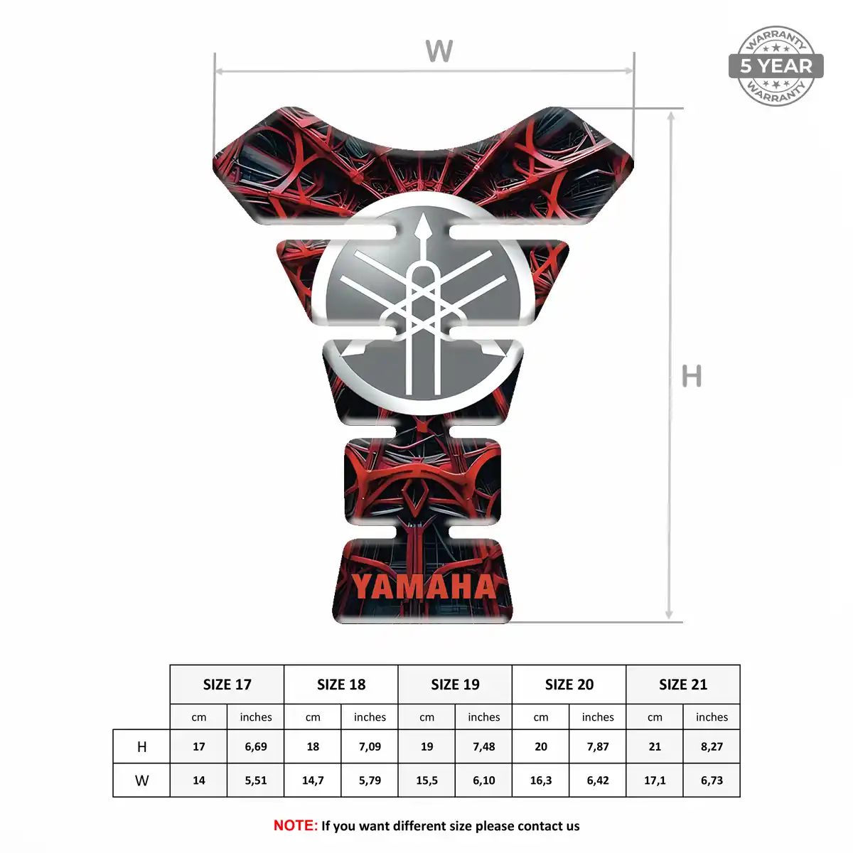 Yamaha Tank Sticker Exclusive Series