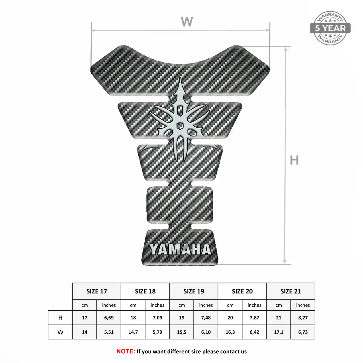Yamaha Tank Sticker Prestige Line