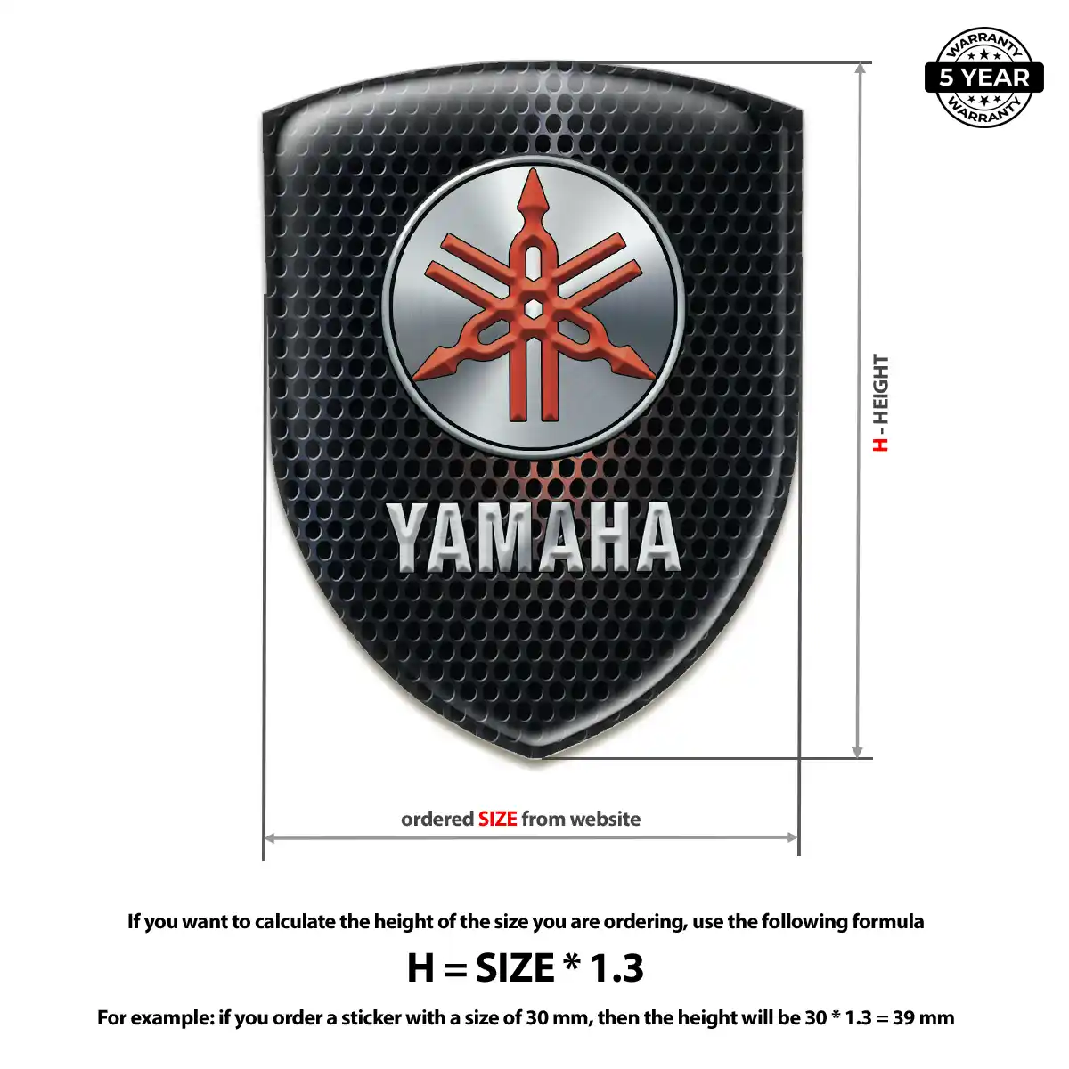 Yamaha Vehicle Logo Sticker Exclusive Series
