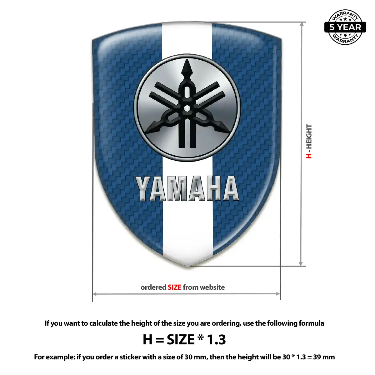 Yamaha Vehicle Logo Sticker Signature Edition