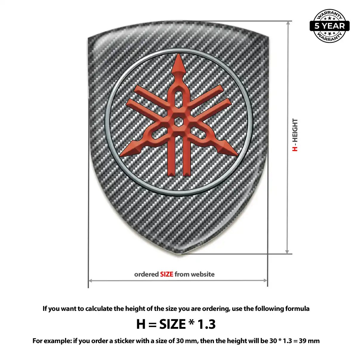 Yamaha Vehicle Logo Sticker Signature Grade