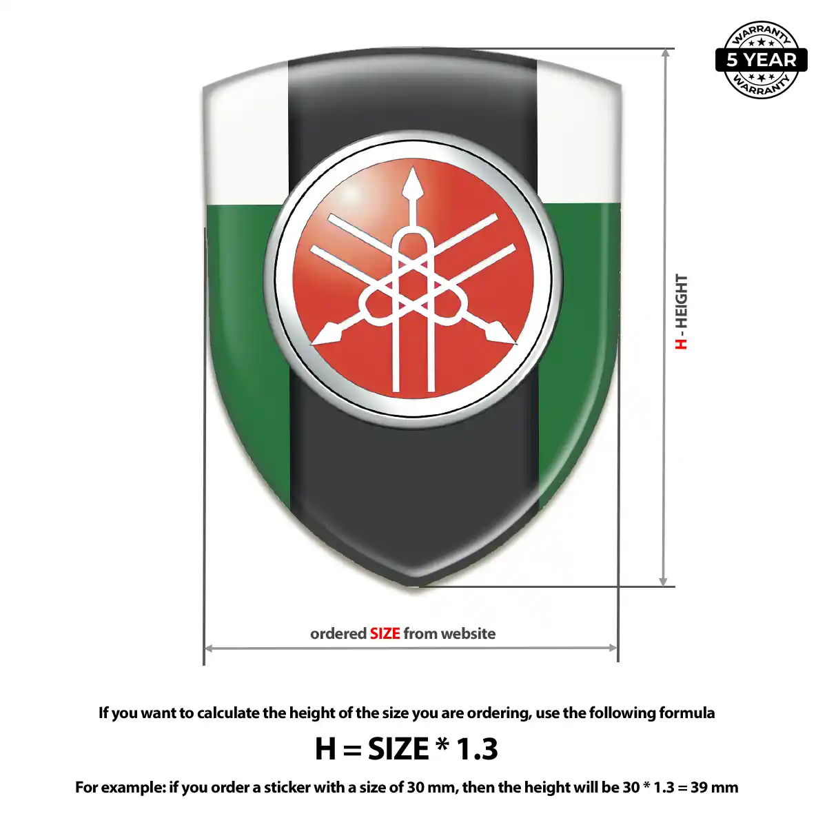 Yamaha Vehicle Logo Sticker Sport Tuning