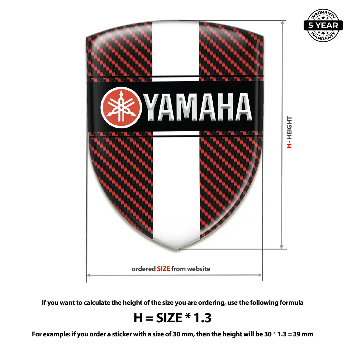 Yamaha Vehicle Logo Sticker Street Tuning