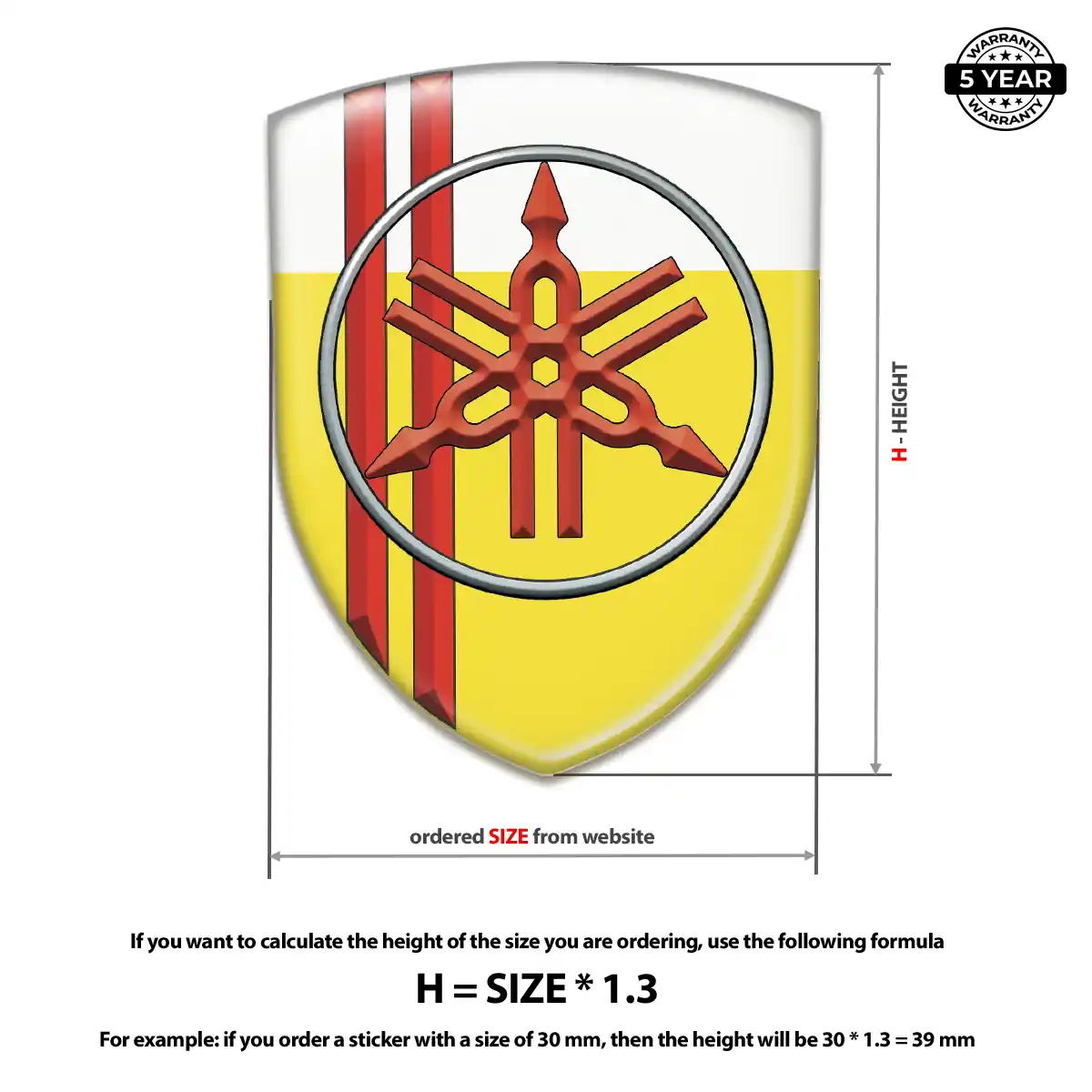 Yamaha Vehicle Logo Sticker Superior Craft
