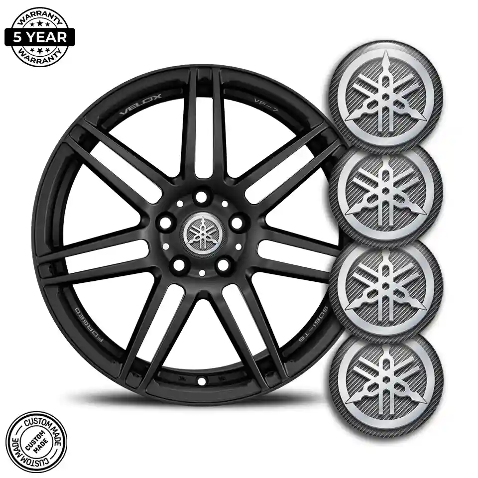 Yamaha Wheel Emblems Sleek Style